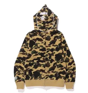 Bape 1st Camo Ape Full Zip Hoodie Yellow