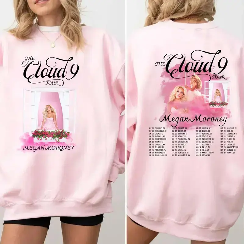 Megan Moroney Face Shirt Cloud 9 Album Sweatshirt The Cloud 9 Tour 2026 Hoodie Country Music Gift for Fans Men Women