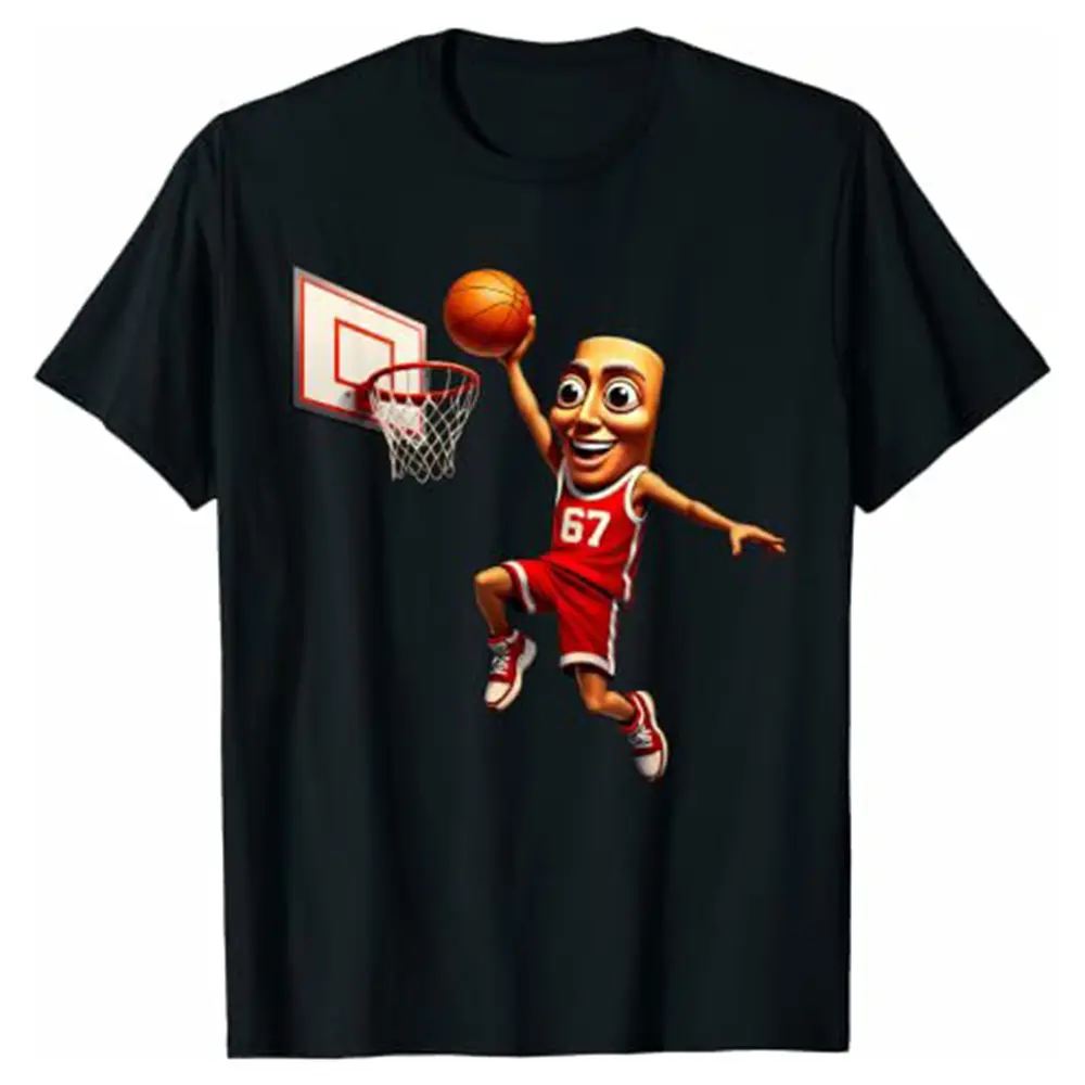 67 Jersey Tung Sahur Basketball Boys Dunk Internet Meme Kids T-Shirt Funny Graphic Tees