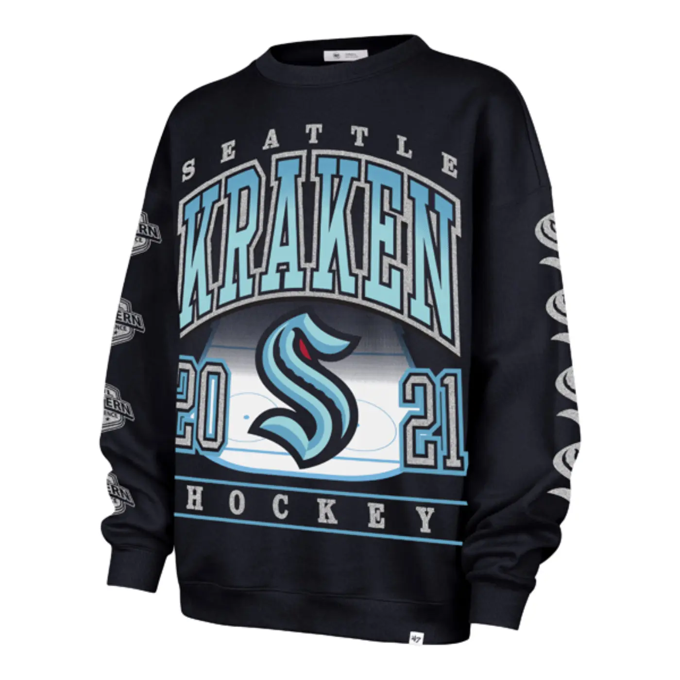 Seattle Kraken Womens Go Big Oversized Crewneck