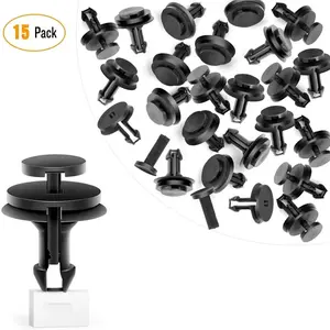 Nilight 15 Pcs Head 18mm Hole 9mm Car Push Retainer Clips Kits For GM Chevrolet 15733971