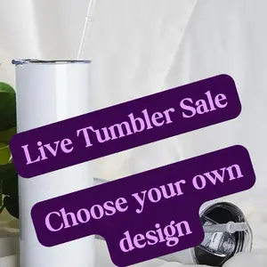 LIVE Custom Tumbler 20oz - Choose Your Design - Personalized 20 Ounce Drinkware Option