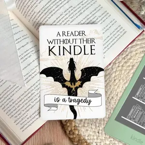 Dragon Kindle Insert | fantasy reader kindle accessories | bookish gift for reader | dark romance book lover merch | kindle paperwhite skin