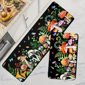 Mushroom Print Alginate Mat, 5 Sizes Available, High-Quality Alginate, Non-Slip Rubber, Easy Cleaning, Reusable, 0.24m²-0.8m²