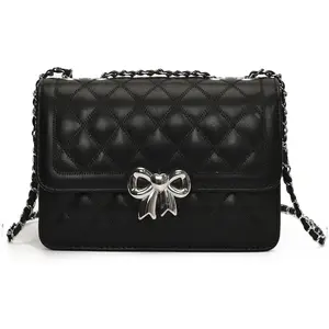 Crossbody Bags for Women Small Handbags PU Leather Shoulder Bag Purse Evening Bag Quilted Satchels with Chain Strap