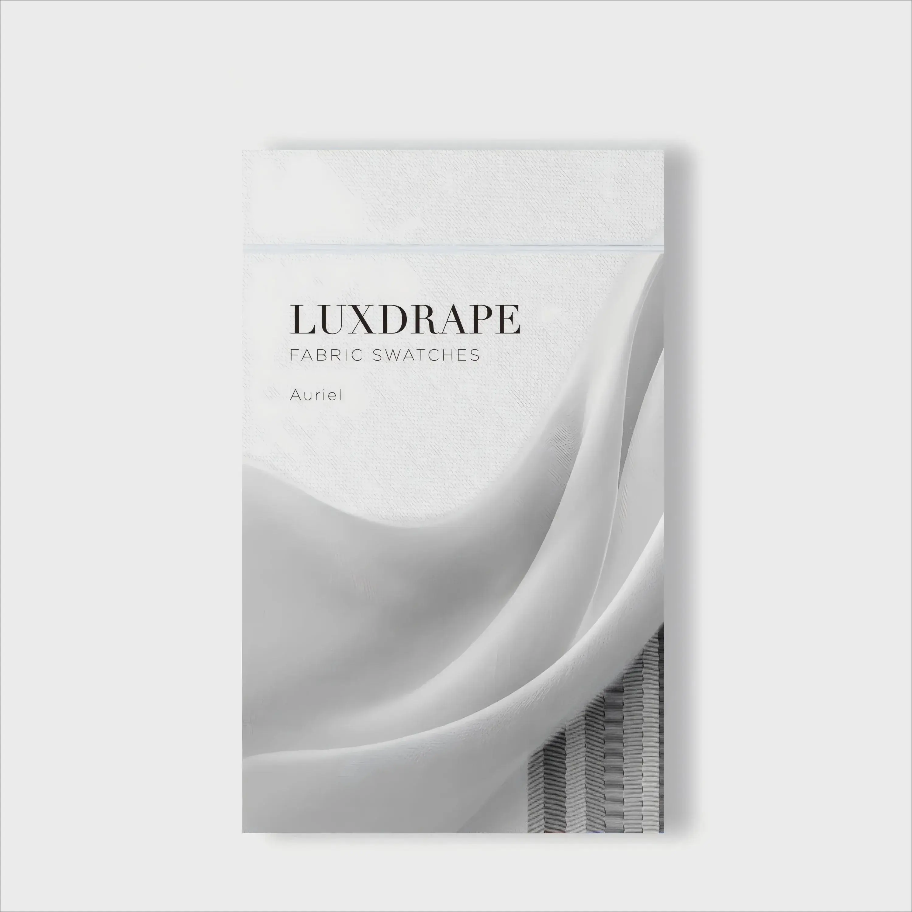 LUXDRAPE Auriel Sheer Curtain Fabric Sample Booklet - 9 Light Filtering Color Samples for Custom Layered, Airy Gauze Curtains, Layered Curtains