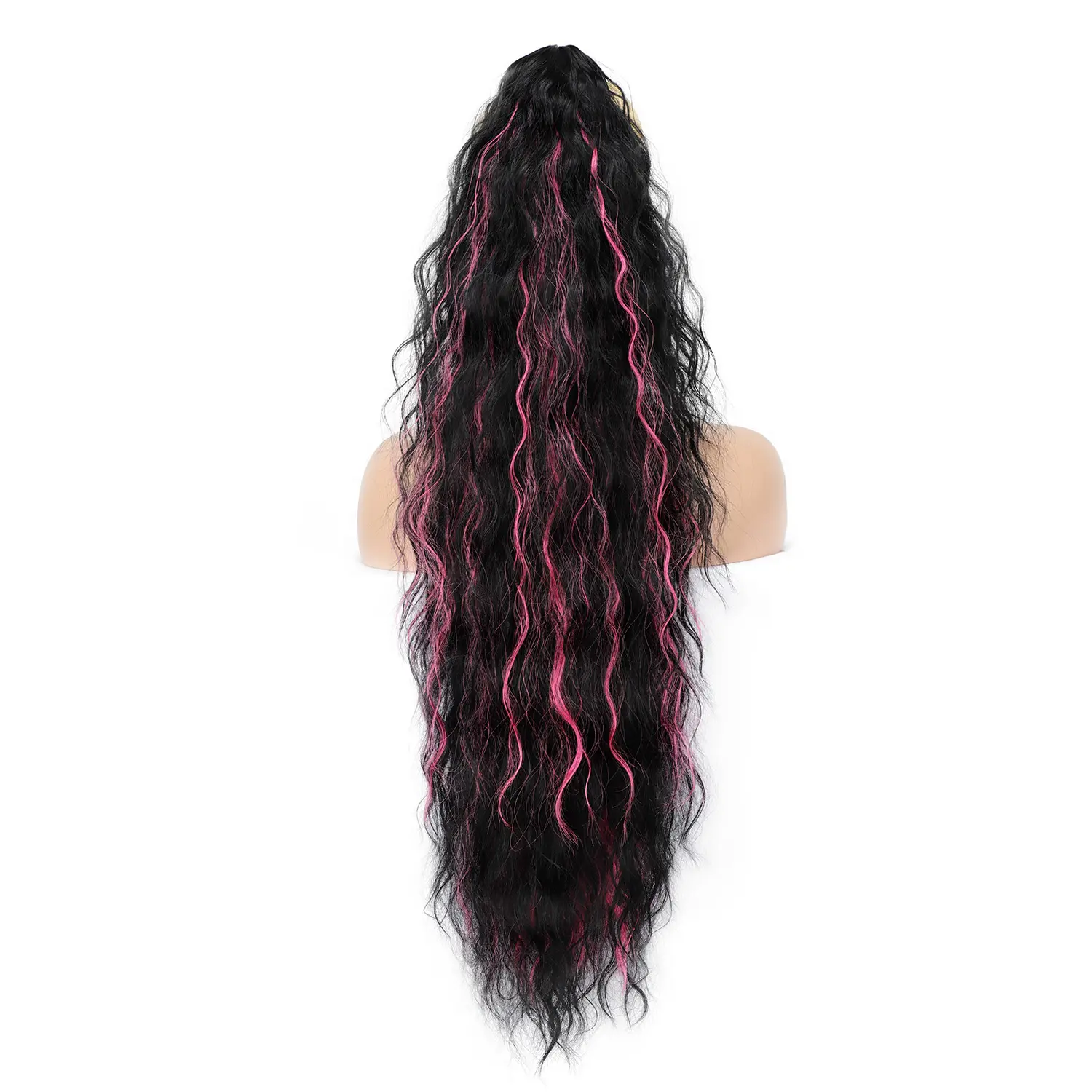 Black with Pink Highlights