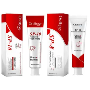 SP-8/SP-10 Toothpaste - Probiotic Fluoride Toothpaste for Freshness and Oral Health Management, Probiotic Whitening Toothpaste Pack Stain Removal Toothpaste, Probiotic Fresh Breath Toothpaste niacinamidetoothpaste Daily Triple Brightening Natural