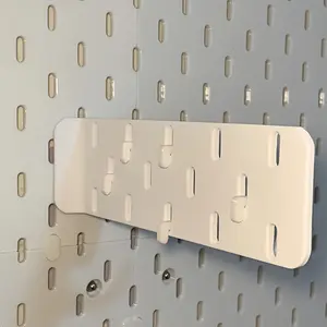 1pc Black/White Pegboard Expansion Hook Accessories, Suitable for Kitchen, Study Organizing Stationery or Tableware, Durable Plastic, Wall-Mounted Storage Rack, Utility Hooks, Study Accessories, Tableware Storage, Spacesaving Design, Functional Hooks