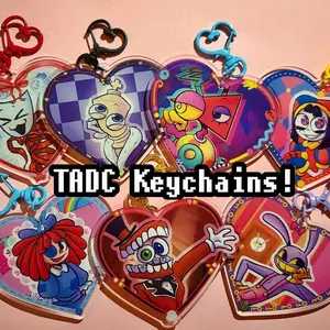 The Amazing Digital Circus Heart keychains| TADC Acrylic Bag Phone Charm