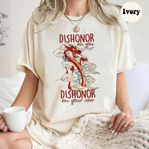 Mushu Dishonor Shirt, Sweatshirt, Hoodie, Mushu Dragon Dishonor On Your Cow, Mulan Shirt, Family Shirts