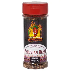 Peruvian Blend - Hot Pepper Flakes - 99,000 SHU -  Aji Amarillo, Aji Panca, Aji Rocoto & Orange Habanero