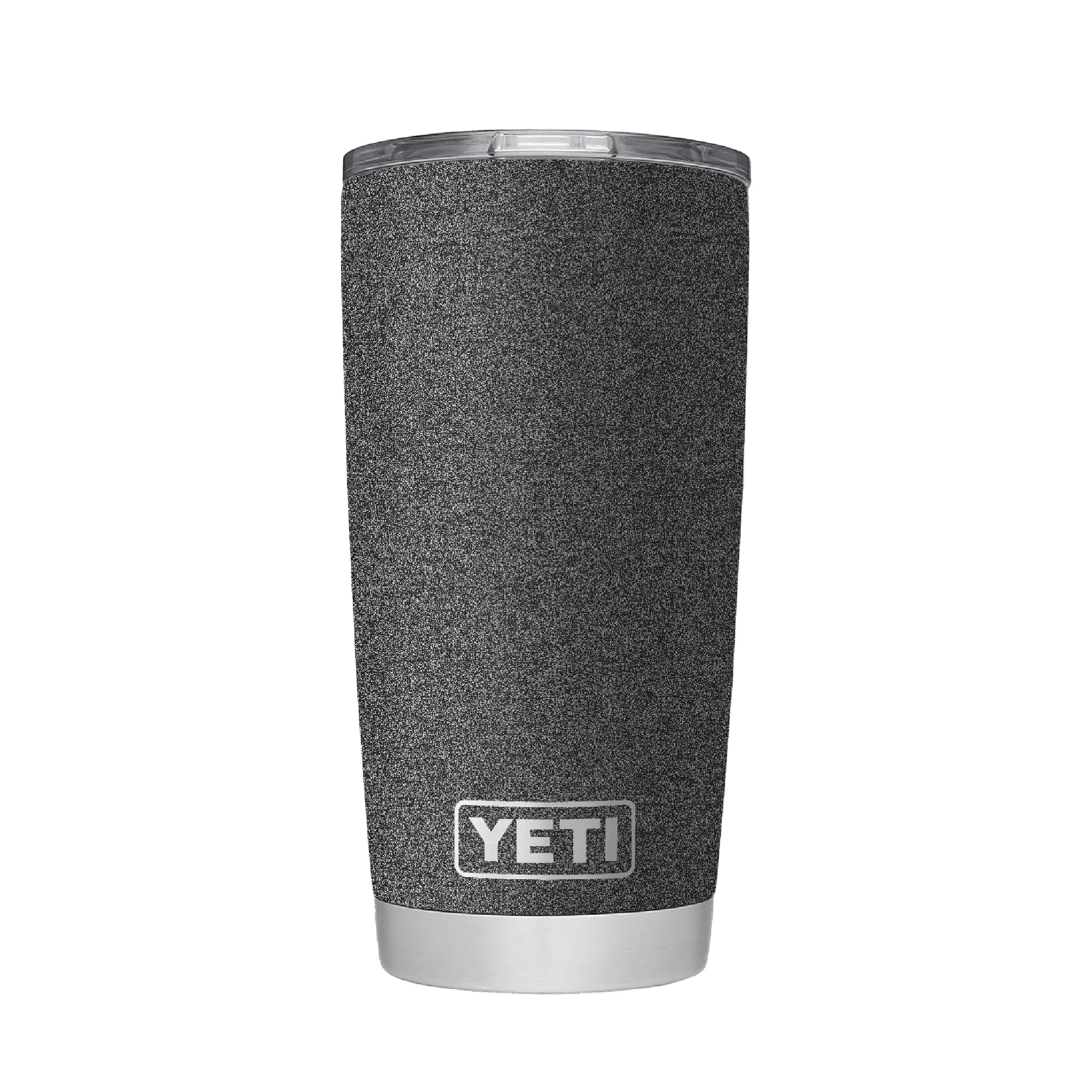 YETI Rambler 20 oz Stainless Steel Vacuum Insulated Tumbler with MagSlider Lid, Black Stone-Textured Kitchen Drinkware Vacuum Flask