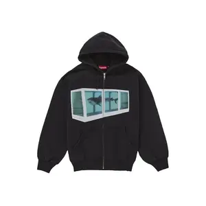 Supreme Men's Damien Hirst Zip Up Hooded Sweatshirt Black, from StockX