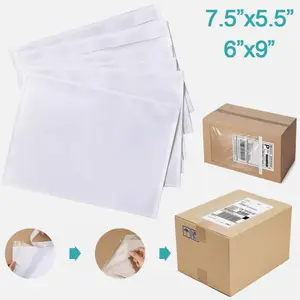 50 Clear Packing List Pouches Shipping Label Envelopes Self Adhesive-Available in Two Sizes