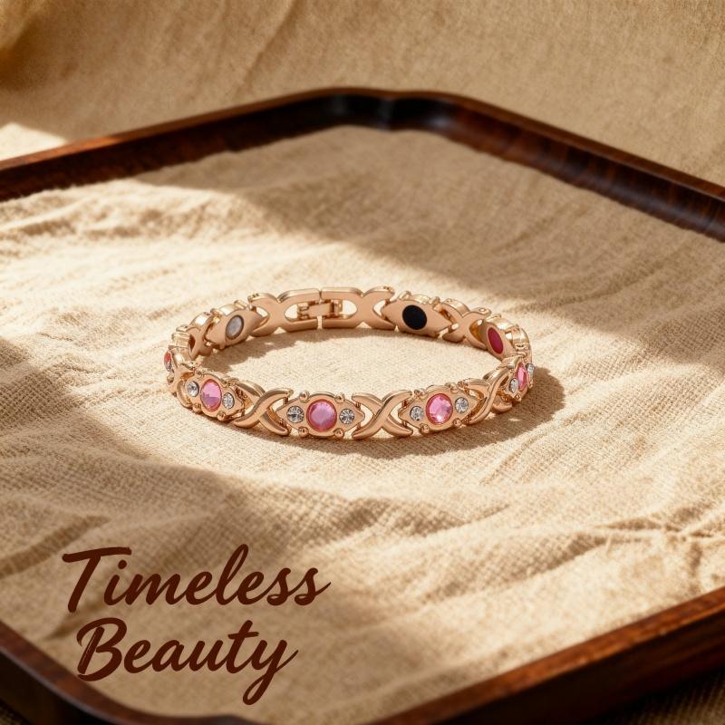 Energy magnet Copper bracelet, eco-friendly alloy with diamonds, adjustable ladies' wristband Trendy Jewellery Accessories Energy magnet Copper bracelet, eco-friendly alloy with diamonds, adjustable ladies' wristband Trendy Jewellery Accessories