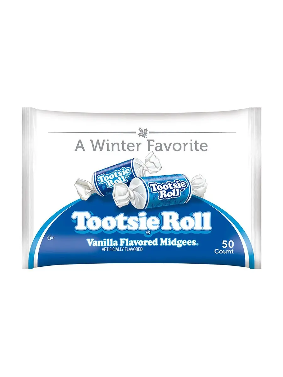 Limited Edition Vanilla Tootsie Roll Midgees, 12 oz Bag, Snack, Sweet