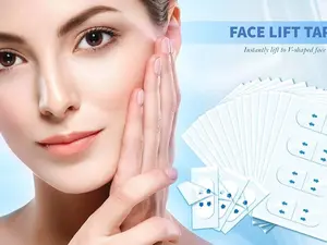 160 PCS Face Lift Tape, Face Lift Tape Invisible, Face Tape Lifting Invisible, Face Tape Instantly Lifts Sagging Skin Around The Face, Hides The Double Chin and Creates A v-Shaped Face