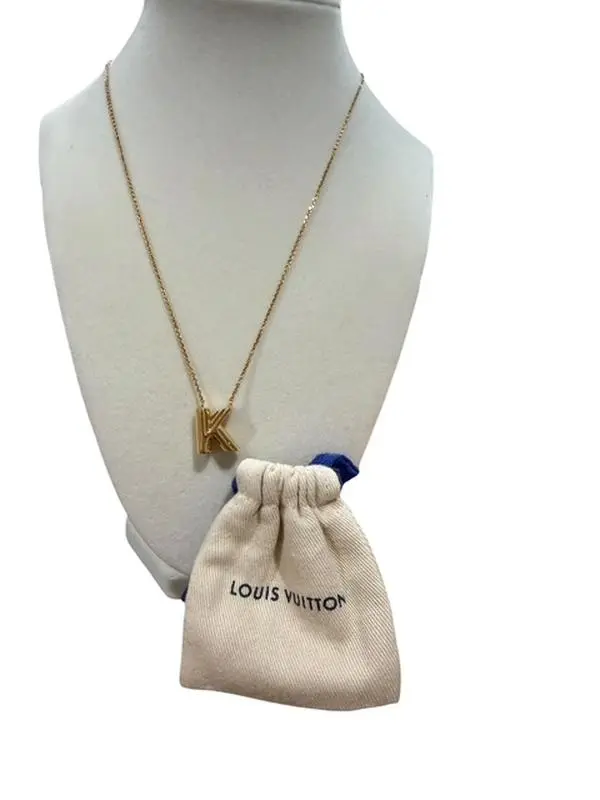 Pre-owned Louis Vuitton "K" Necklace Full Set Perfect for Daily Use
