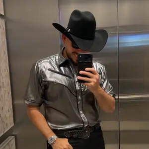 METALLIC CHARRO SHORT SLEEVE (SLIMFIT)