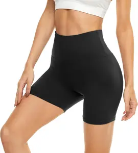 Women's 5” High Waist Tummy Control Stretch Spandex Sporty Sports Shorts - for Workout, Yoga, Underwear