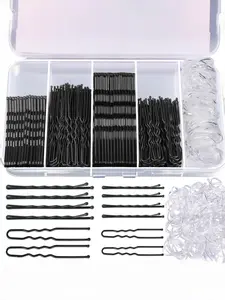 U-Shaped Hairpin Set with Combination Hair Clips, Sectioning Clips, Complete Boxed Hair Accessories for Stylish Hairstyles, Perfect for Daily Use, Hair Decor, Hair Clips for Styling