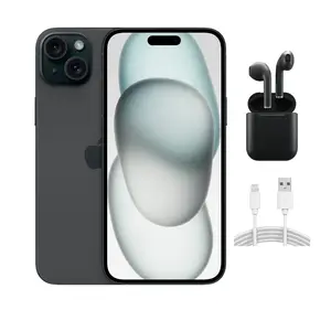 Refurbished Apple iPhone 15 Plus (Unlocked) A2847 - Excellent Condition with Wireless Earbuds & 1 Year Warranty