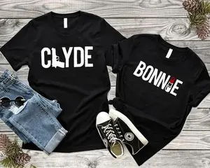 Clyde and Bonnie Couple Matching SHIRT, Couple T-shirt