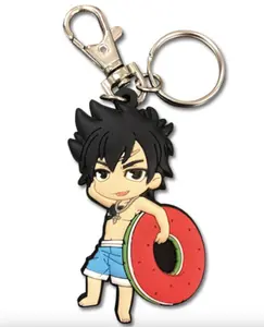 Fairy Tail Gray Keychain 3D PVC Anime Figure Keyring