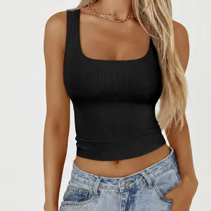 Slim Fit Tank Top • Fashionable Basic Wide Straps