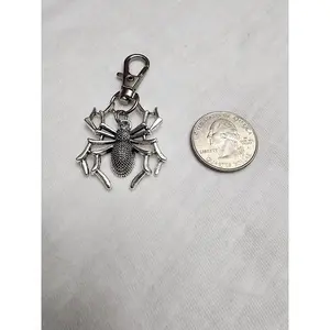 Spider zipper pull or key clip daily casual accessory