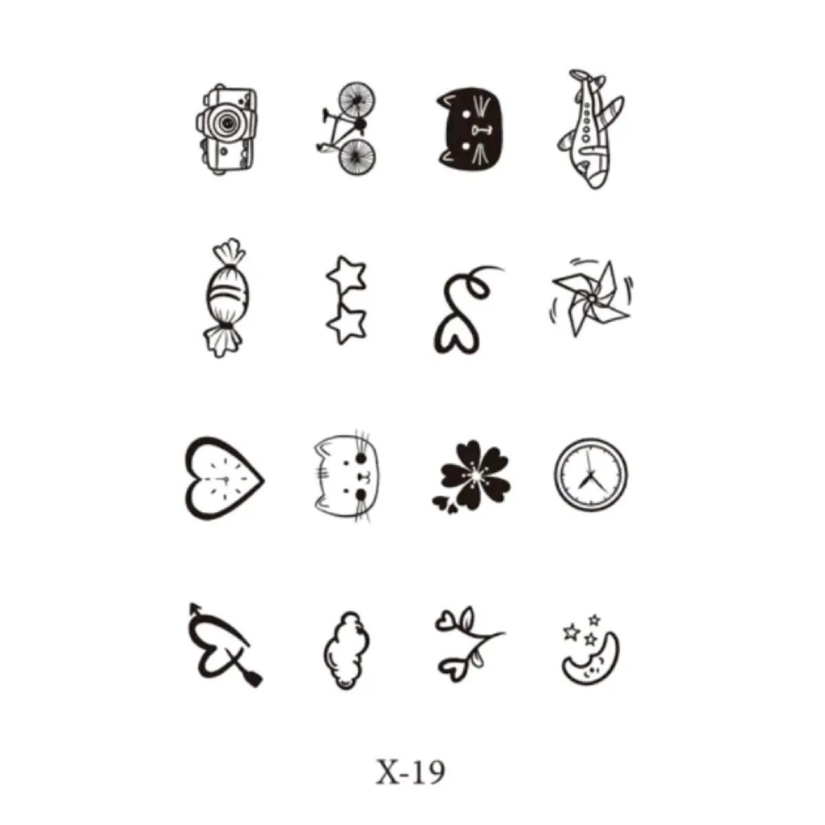 Semi-Permanent Temporary Tattoo -Lasting 1-2 Weeks smiley tattoo