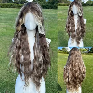 SMILCO/30-inch | Ombre Flaxen Hight Light Blond Curly Lace Front Free Part | SM9204
