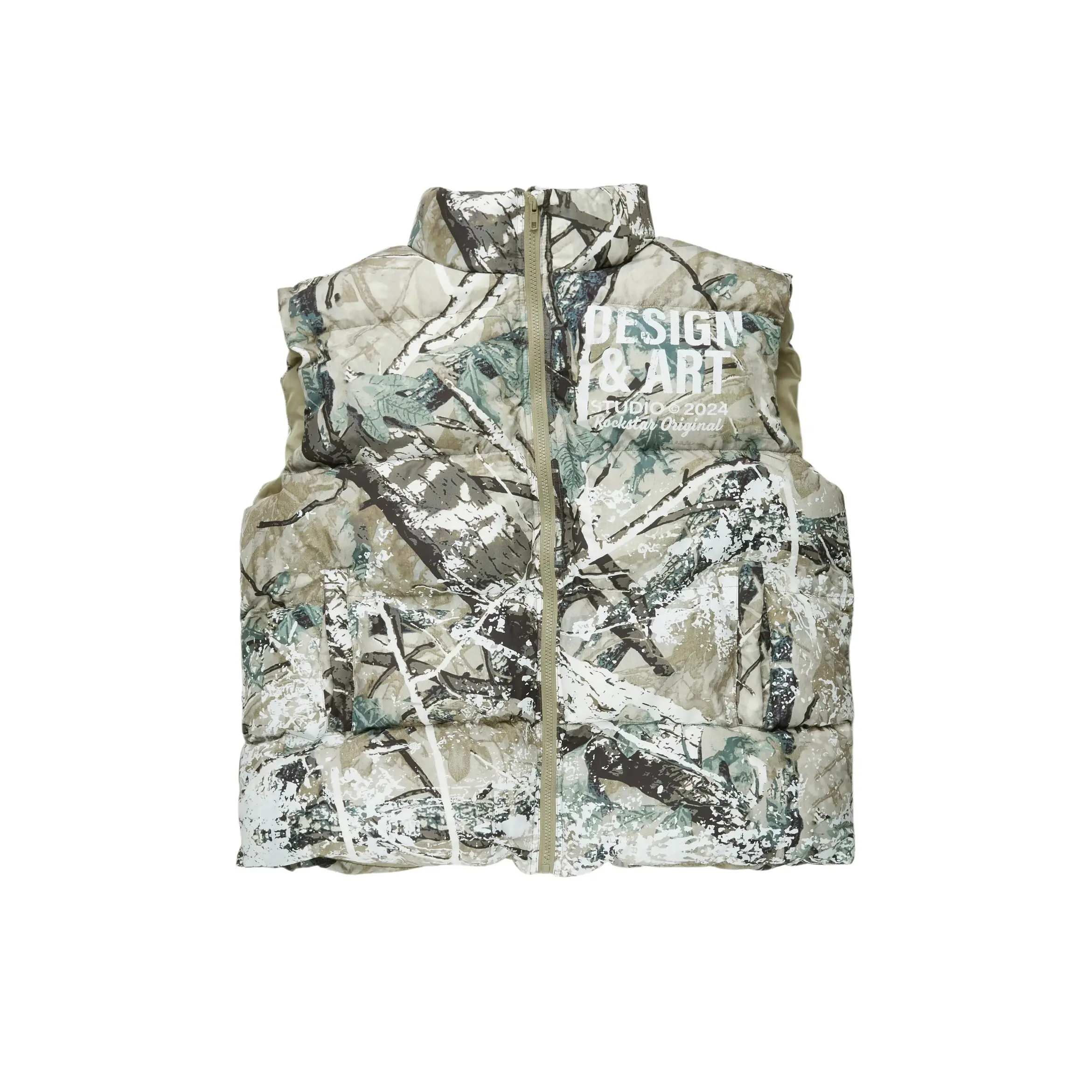 Lamanda Tree Camo Puffer Vest