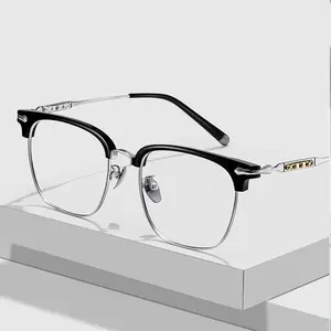 HD Reading Glasses UV & Blue Light Blocking, Soft Silicone Nose Pads Unisex Eyewear Geometric Double Beam Sunglasses pet prescription prism Classic Black Gold Anti-Blue eyes wedding angular bioptic telescopic mirror fibreglass pierced color changing lens