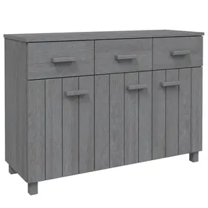 vidaXL Sideboard Bar Buffet Console Cabinet with Drawers HAMAR Solid Wood Pine 3014474