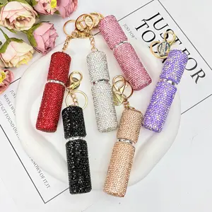 Perfume refillable bottle keychain, creative mini spray bottle keychain, bag charm pendant, portable small spray bottle for makeup and travel