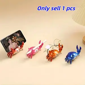 Multifunctional Crab Pen Holder Stand, Creative Gift Eyeglass Rack Desk Organizer, Stylish Desktop Accessory for Office & Home Use