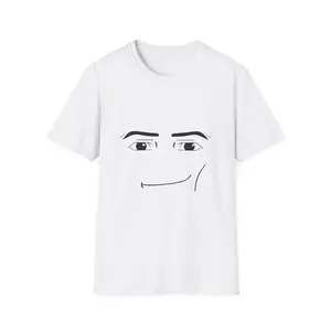 Roblox Rizz Face Unisex Softstyle T-Shirt - Funny Gaming Meme Brainrot Tee, Free Shipping, Gift for Gamers, Gamer Shirt, Trendy Graphic Tee,