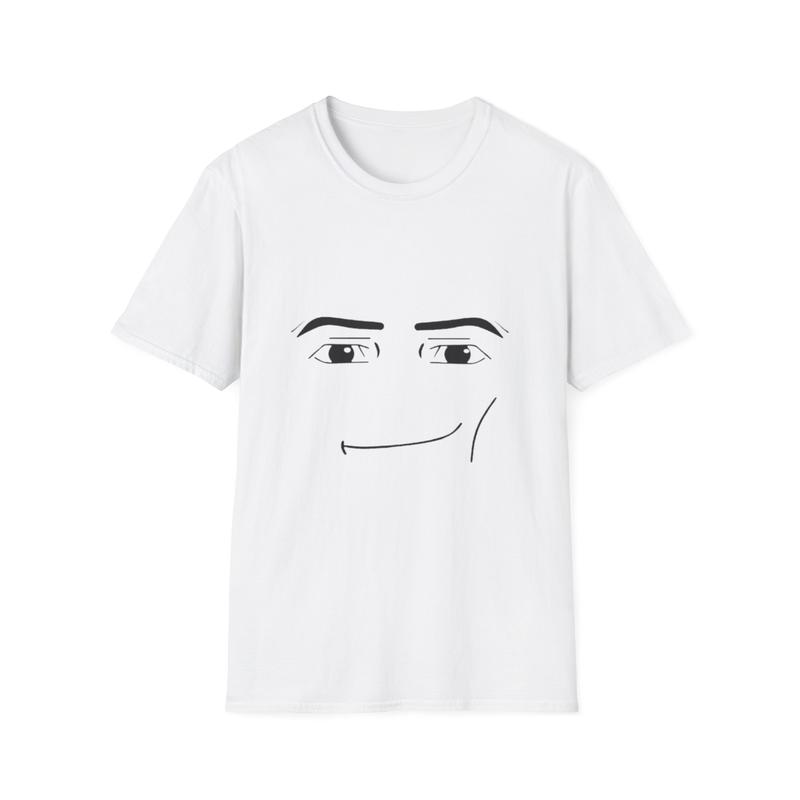 Roblox Rizz Face Unisex Softstyle T-Shirt - Funny Gaming Meme Brainrot Tee, Free Shipping, Gift for Gamers, Gamer Shirt, Trendy Graphic Tee,