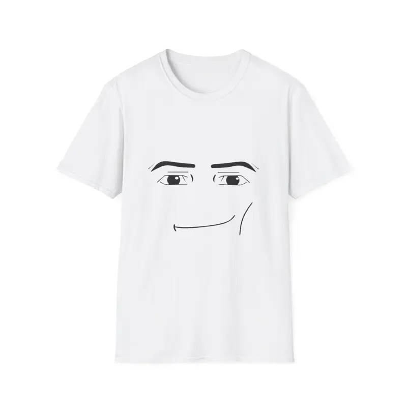 Roblox Rizz Face Unisex Softstyle T-Shirt - Funny Gaming Meme Brainrot Tee, Free Shipping, Gift for Gamers, Gamer Shirt, Trendy Graphic Tee,