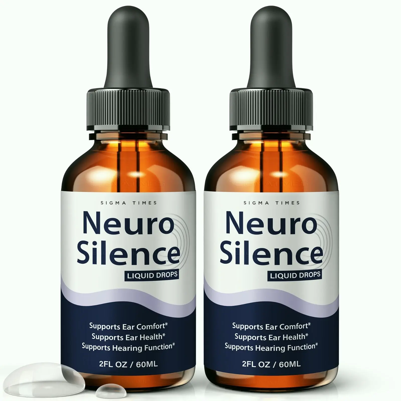 Neuro Silence Drops - Official NeuroSilence for Tinnitus Support - 2 Pack