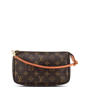 Pre-owned Louis Vuitton Canvas Coated Clutches & Wristlets Pochette Accessoires NM Monogram Canvas by Rebag