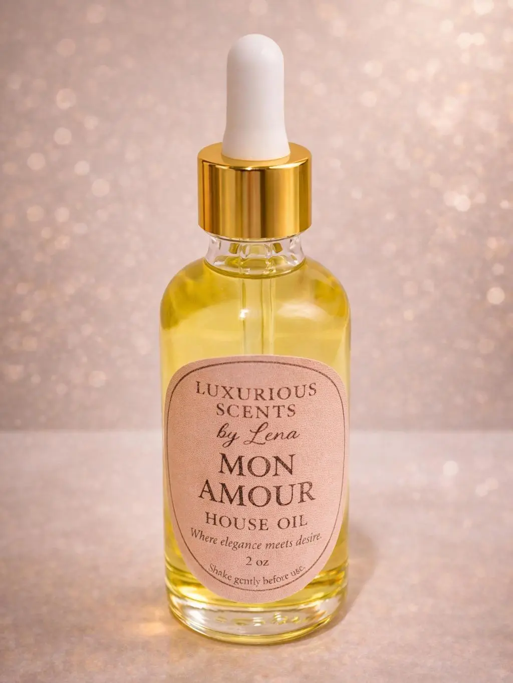 Luxurious Scents by Lena Mon Amour House Oil - Island-Inspired Natural & Refreshing Fragrance for Everyday Use