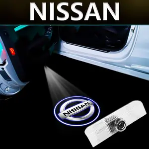 Nissan Door Welcome Light Logo Projector Puddle Lamp for Altima Sentra Maxima Rogue X-Trail Qashqai, High-Quality LED Vehicle Accessory, Enhance Your Car's Style and Safety