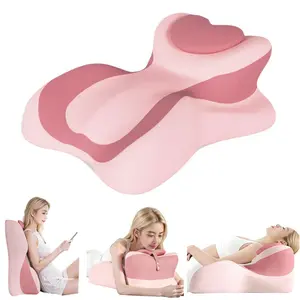 Ergonomic Heart-Shaped Memory Foam Chest Support Pillow — Cute, Pressure-Relieving Cushion