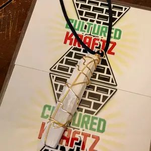 Raw Selenite Crystal Neck Piece (4inch)