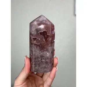 Pink Amethyst Tower with Deep Red Tones #4A - Extra Grade, Polished Amethyst