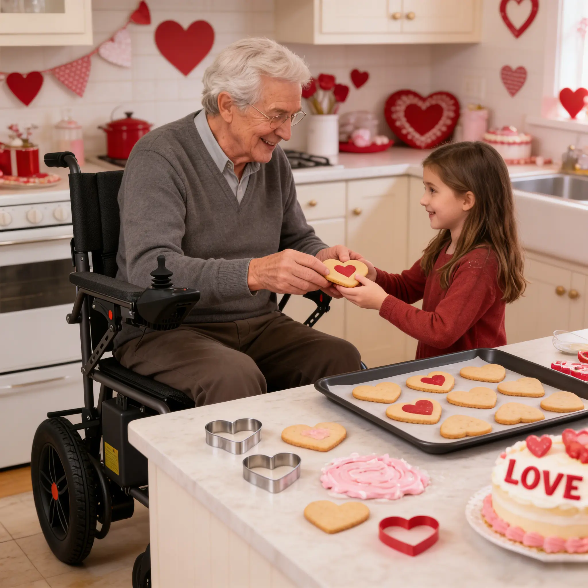 HOMYKING Foldable Motorized Wheelchair for Seniors, Lightweight 65 lbs Portable Design with 12" All-Terrain Tires, 360-Degree Joystick & Anti-Dump Wheels