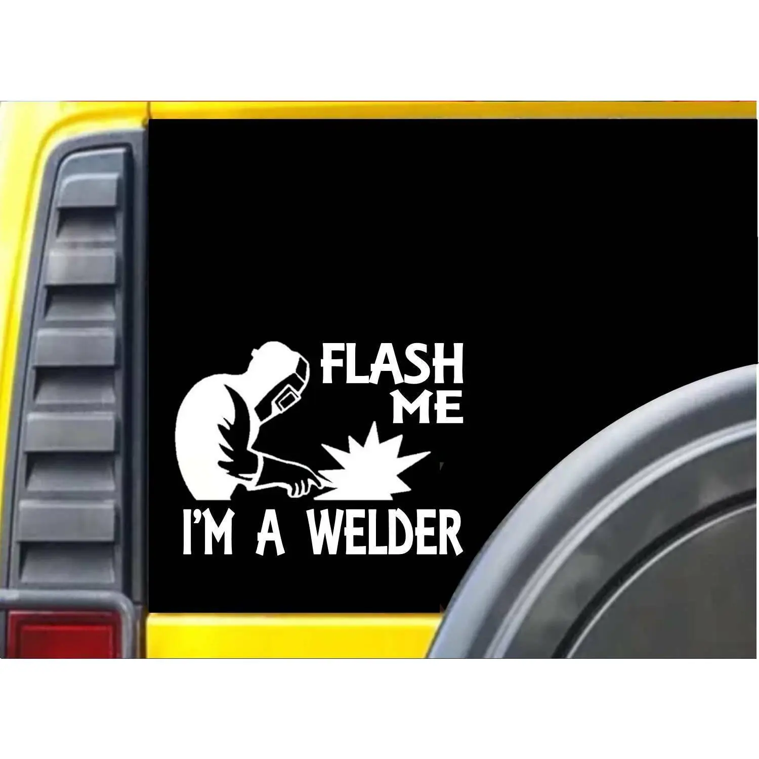 Flash Me I'm a Welder K282 6 inch welding sticker decal